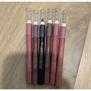 LOT OF 6 Estee Lauder Double Wear Stay-in-Place Lip Pencil 08 Spice Blush Onyx